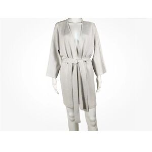 EILEEN FISHER: Woman NWT Wrap Cardigan Bone Silk Cotton Interlock 2X
